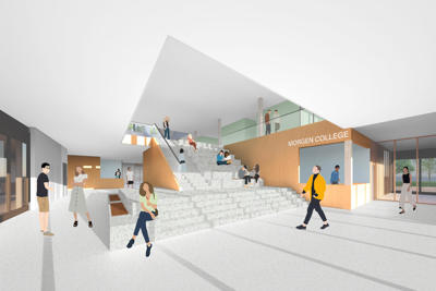 Landstede Render Centrale Hal Morgen College